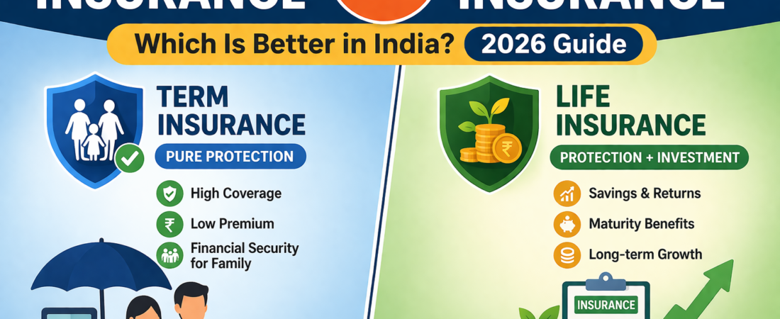 Term Insurance vs Life Insurance – Which Is Better in India? (2026 Guide)