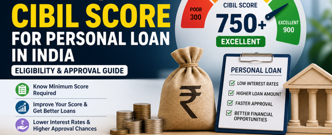 Minimum CIBIL Score for Personal Loan in India (2026) – Eligibility & Approval Guide