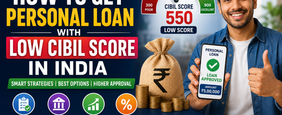 How to Get Personal Loan with Low CIBIL Score in India (2026 Guide)