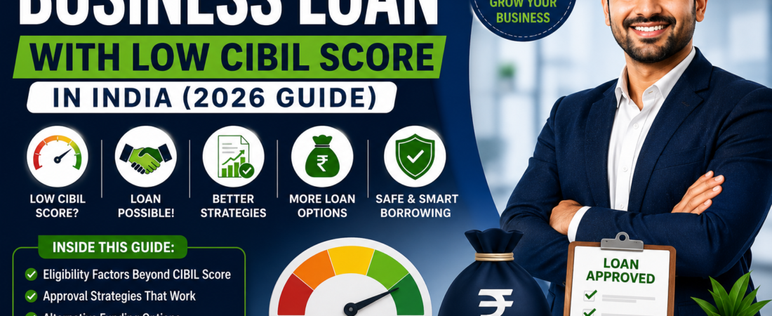 How to Get a Business Loan with Low CIBIL Score in India (2026 Guide)