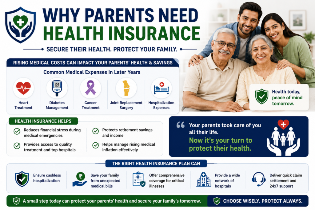 why parents need health insurance rising medical costs senior healthcare protection india 2026